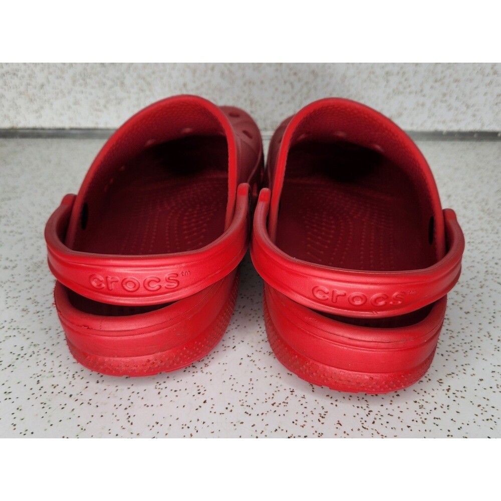 Crocs Shoes Baya Red Clogs Slip On Shoes Waterproof Sandals Size 11 View 3